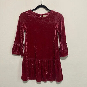Peek Crushed Velvet Girl's Dress Size 8